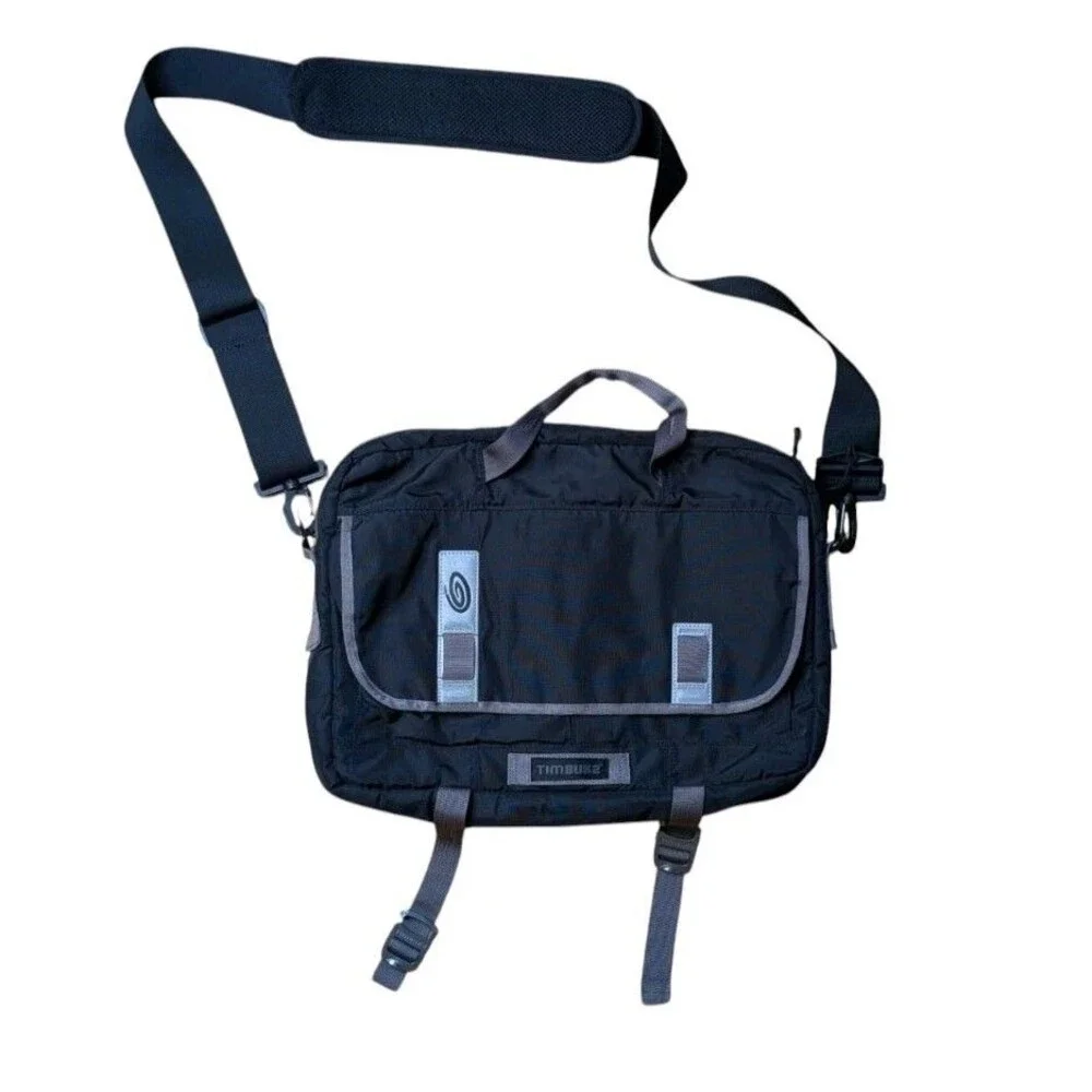 Timbuk2 Control Laptop Messenger Bag Medium Black TSA-Friendly 163-4-2000 EUC